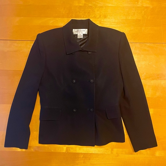 Veste Worth New York Femme – Petite Taille – Noire – Fermeture éclair – Ouverte Devant